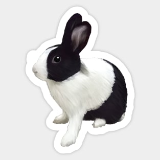 Dutch Rabbit Boy _ Bunniesmee Sticker